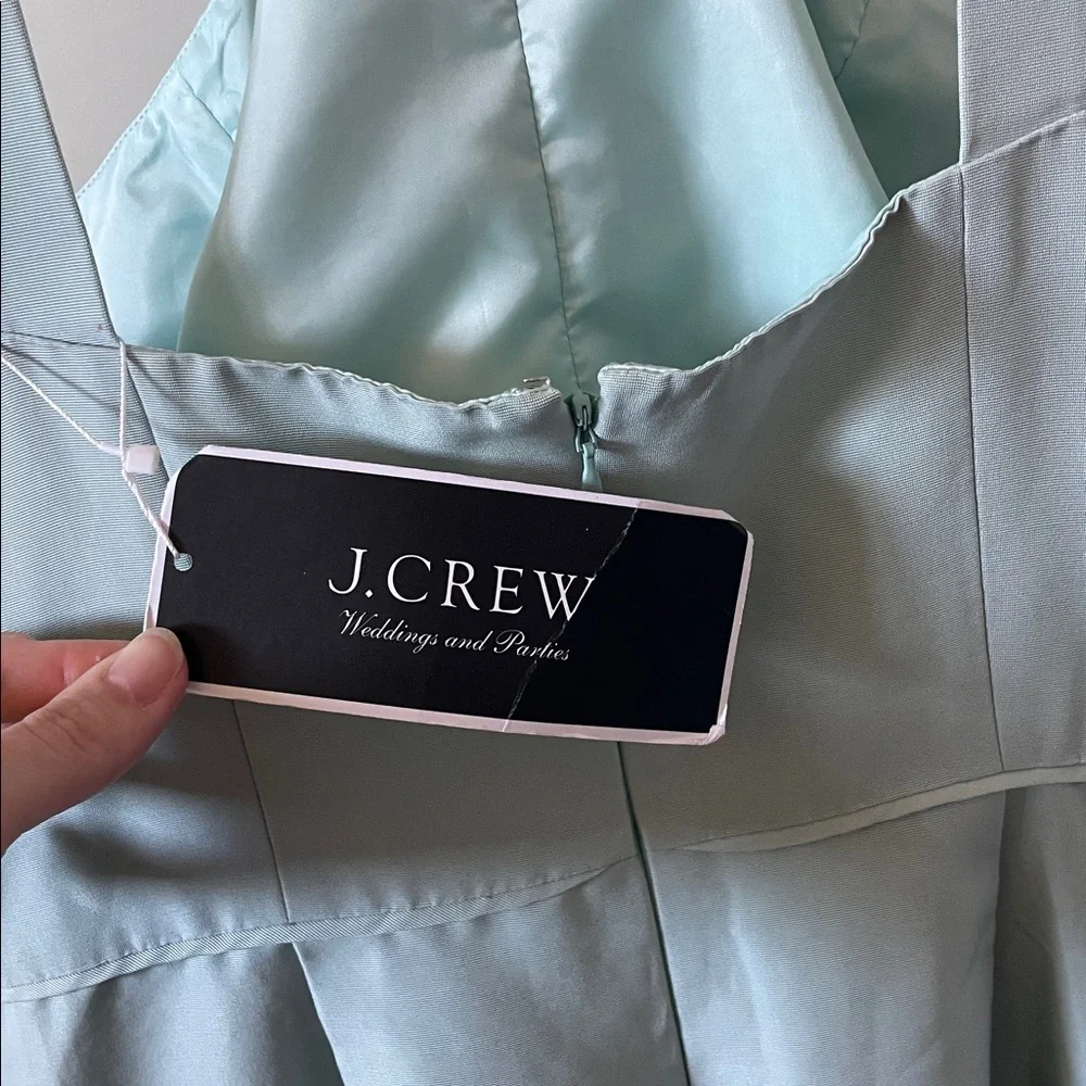 NWT J. Crew Women’s Soft Sprout Green Strappy Cocktail Dress w/ Pockets - 10
